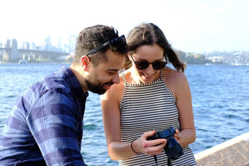 Couple on a Spanish holiday